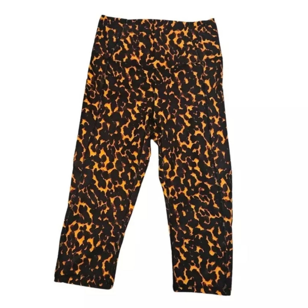 PureLuxe Made By Fabletics Womens Capri Leggings Animal Print Size XS